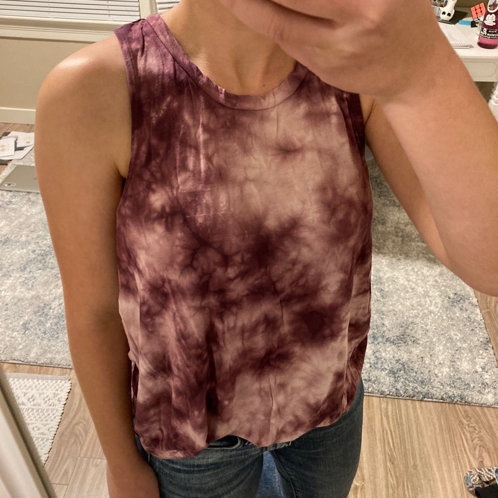 Soft and Sexy Tie-Dye Purple Tank